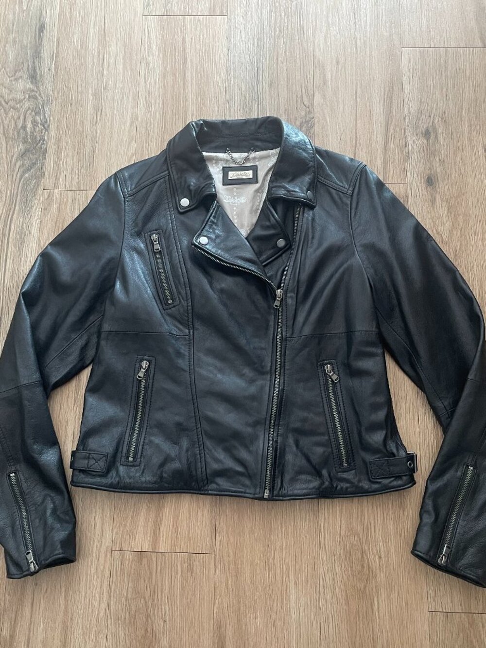 Kate Cut Statham Co. Black Leather Jacket - Women's XL
